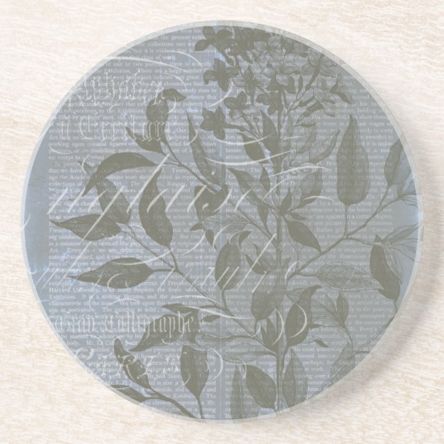 Fleur de Bleu I Drink Coaster (Front)