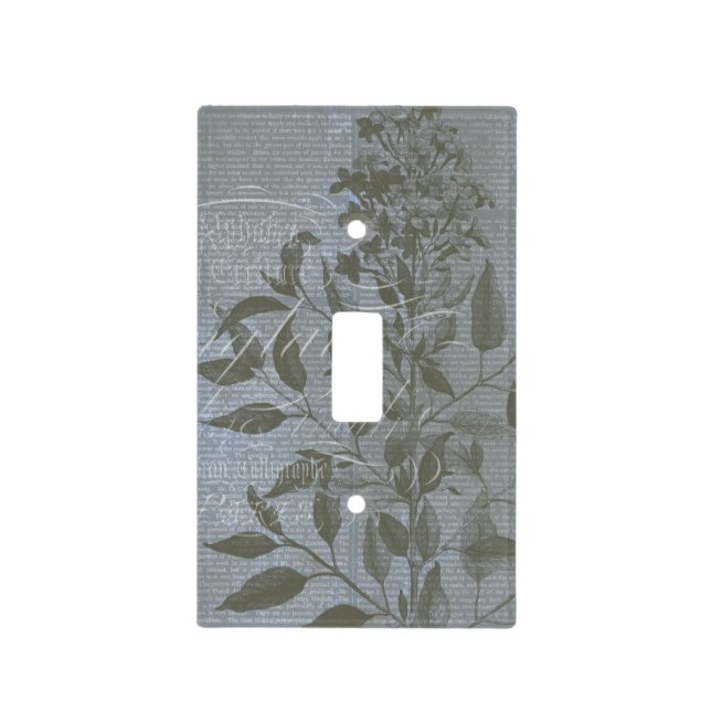 Fleur de Bleu I Light Switch Cover (Front)