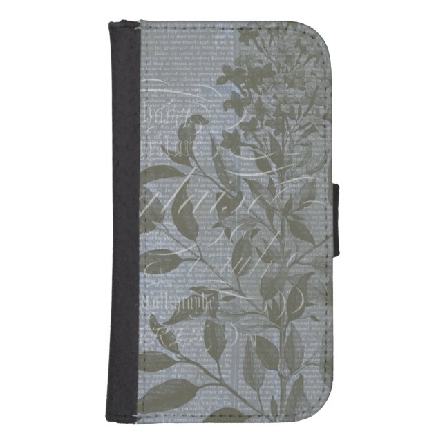 Fleur de Bleu I Samsung Galaxy Wallet Case (Front)