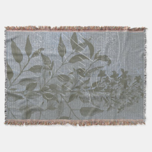 Fleur de Bleu I Throw Blanket