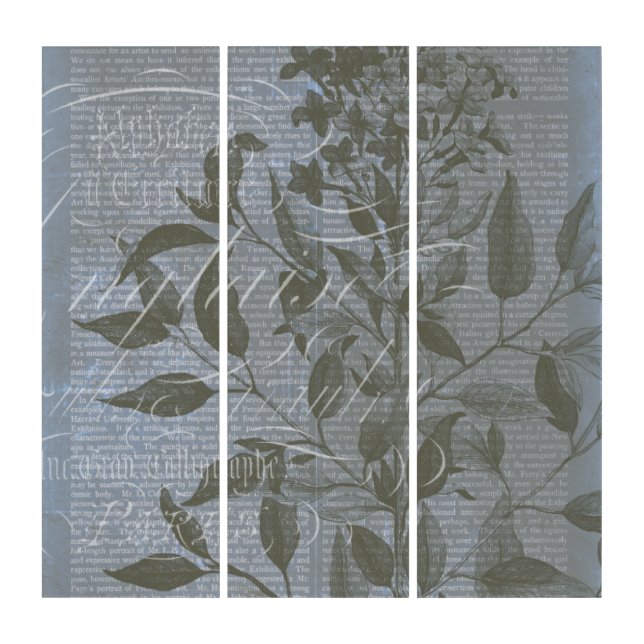 Fleur de Bleu I Triptych (Front)