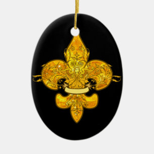 Fleur de Guardian Ceramic Ornament