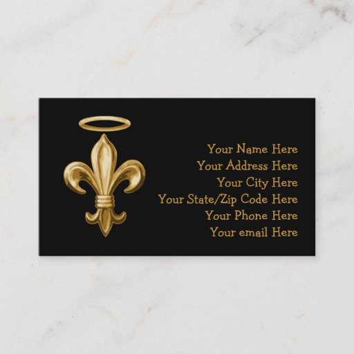 Customizable Fleur de Halo Business Cards