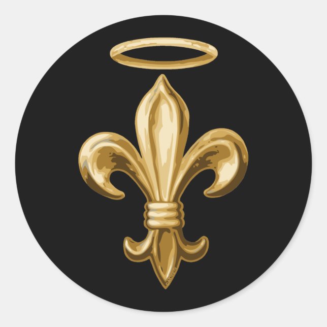 Fleur de Halo Classic Round Sticker (Front)