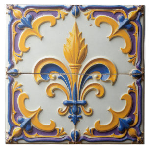 Fleur de la Couronne Ceramic Tile