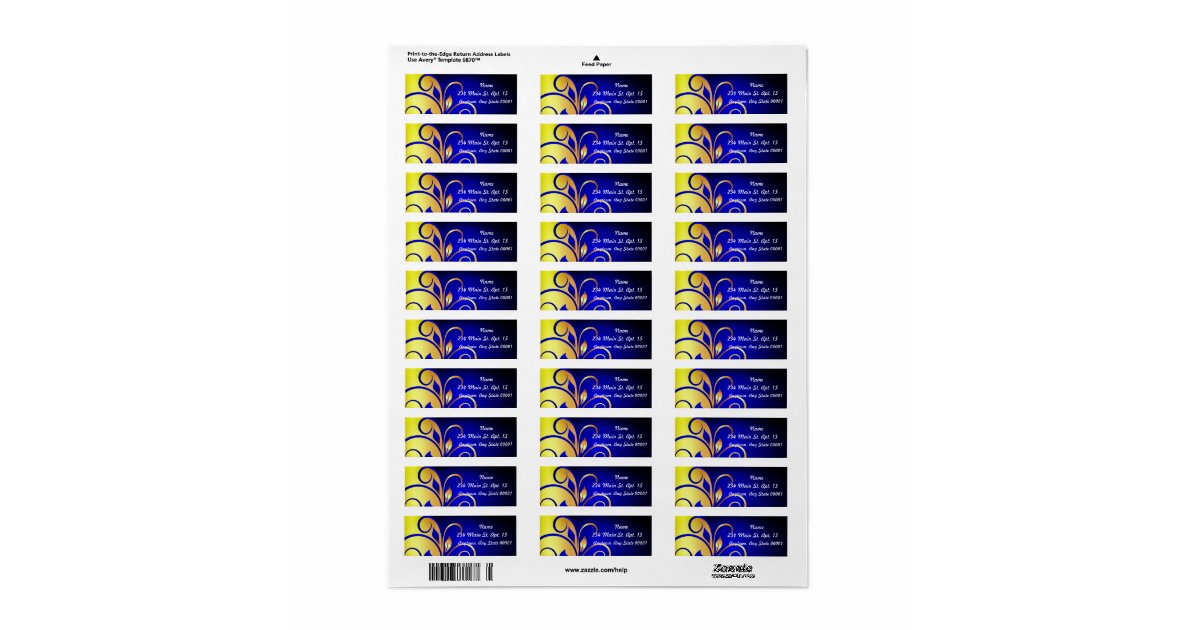 Fleur de Lei Custom Address Labels | Zazzle