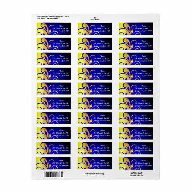 Fleur de Lei Custom Address Labels | Zazzle