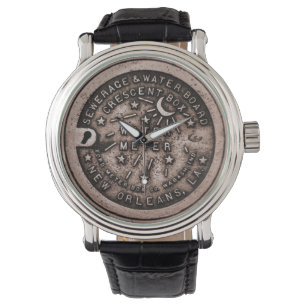 Fleur De Lid Clock Face Watch