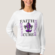 Fleur De Lis 3 Crohn's Disease T-Shirt