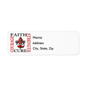Fleur De Lis 3 Heart Disease Label