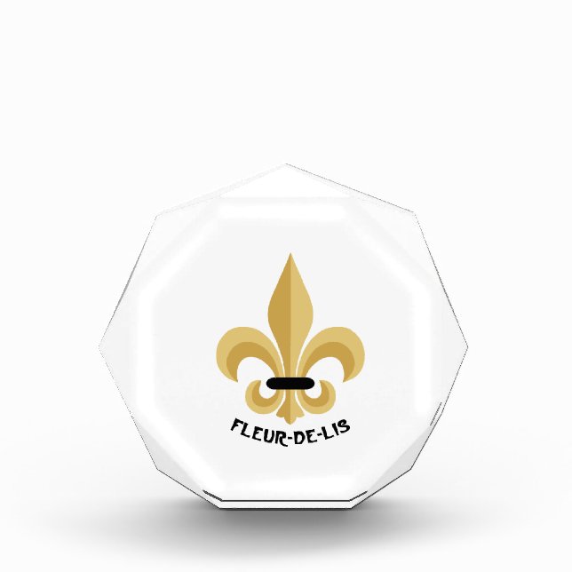 Fleur-De-Lis Acrylic Award