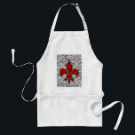 fleur de lis adult apron<br><div class="desc">designs by h scott cushing</div>