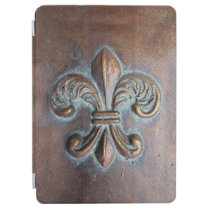 Fleur De Lis, Aged Copper-Look Printed iPad Air Cover Fleur De Lis, Aged Copper-Look Printed iPad Air Cover