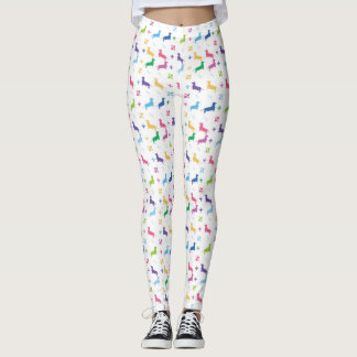 Fleur De Lis and Dachshunds Leggings