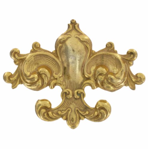 Fleur De Lis Antique Gold Ornament