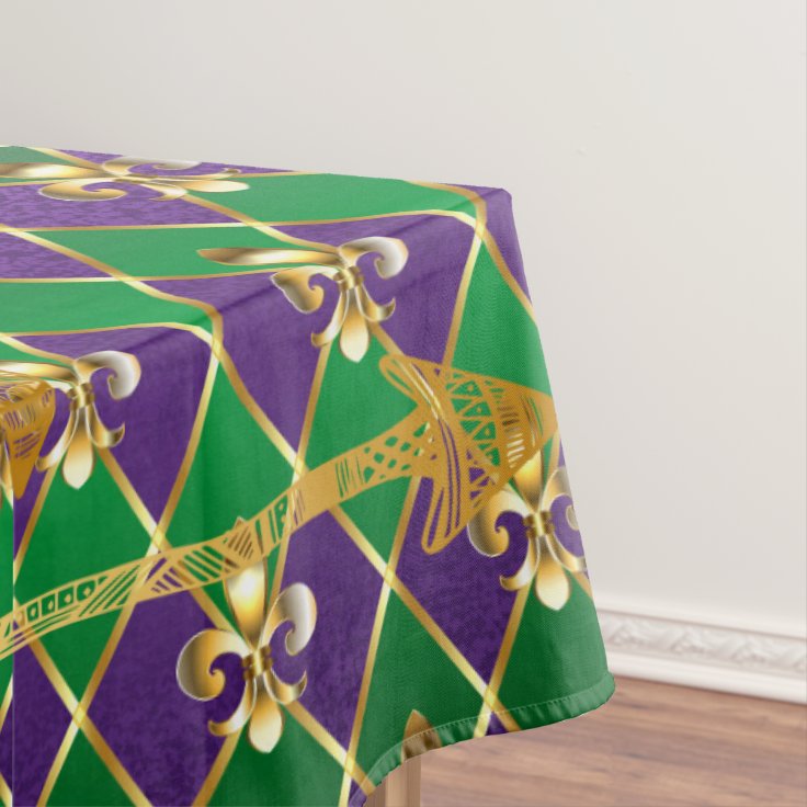 Fleur de Lis, Arrows, Mardi Gras Tablecloth Zazzle