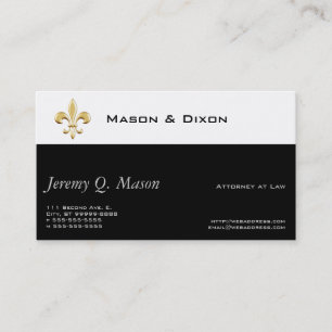 Fleur De Lis / Attorney Business Card