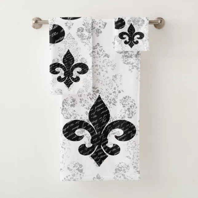 Fleur De Lis Bath Towel Set Zazzle