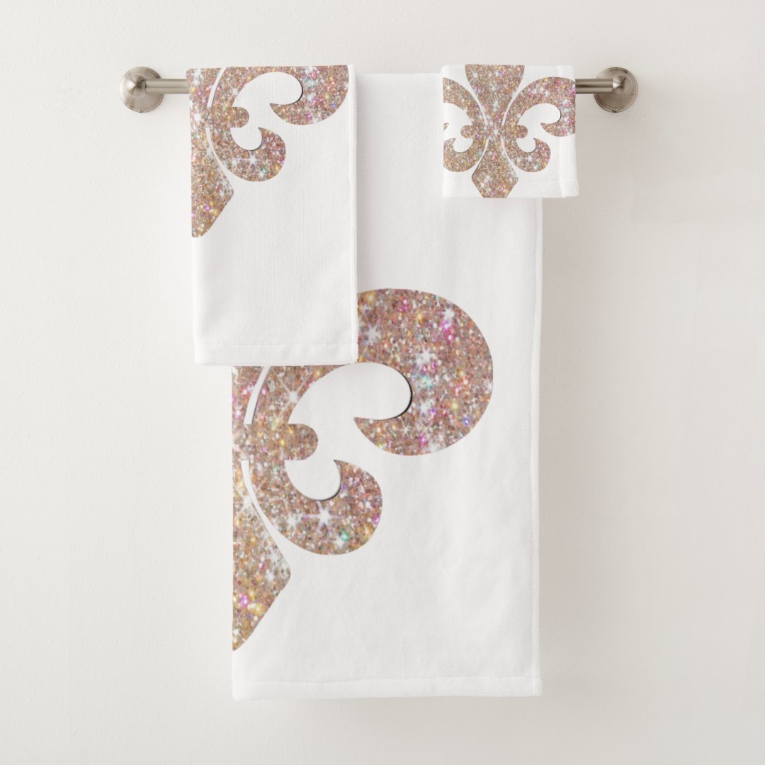 Fleur De Lis Bathroom Sprakle Bath Towel Set Zazzle