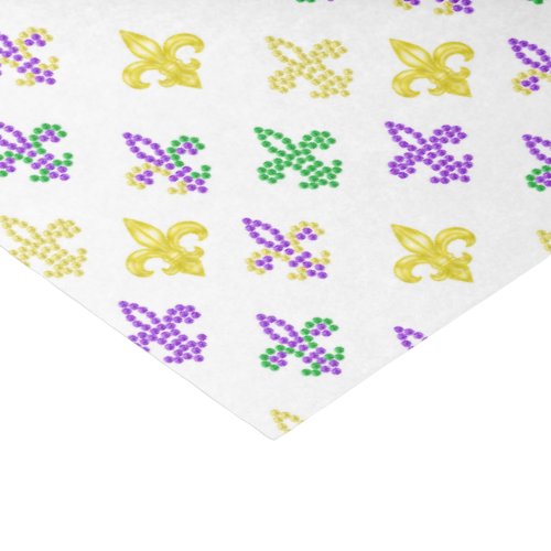 Fleur de Lis Beads _ White Tissue Paper