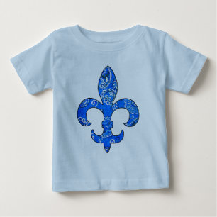Fleur de lis Blue Bandana t-shirt