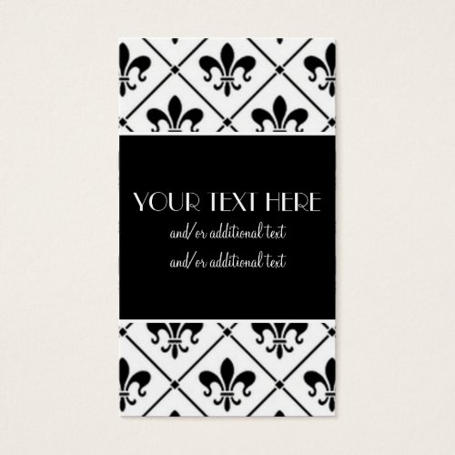 Fleur De Lis Border Business Cards