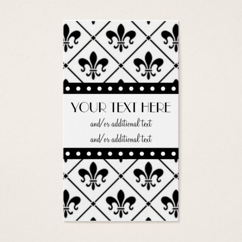 Fleur De Lis Border Business Cards