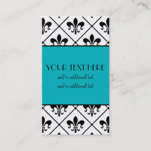 Fleur De Lis Border Business Card