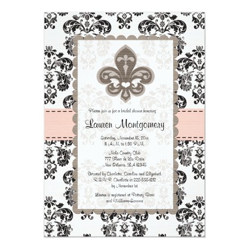 Fleur De Lis Invitations 3