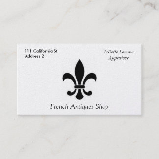 Fleur De Lis Business Card