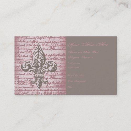 Fleur de Lis Business Card Templates