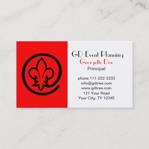 Fleur-de-lis Business Card Template
