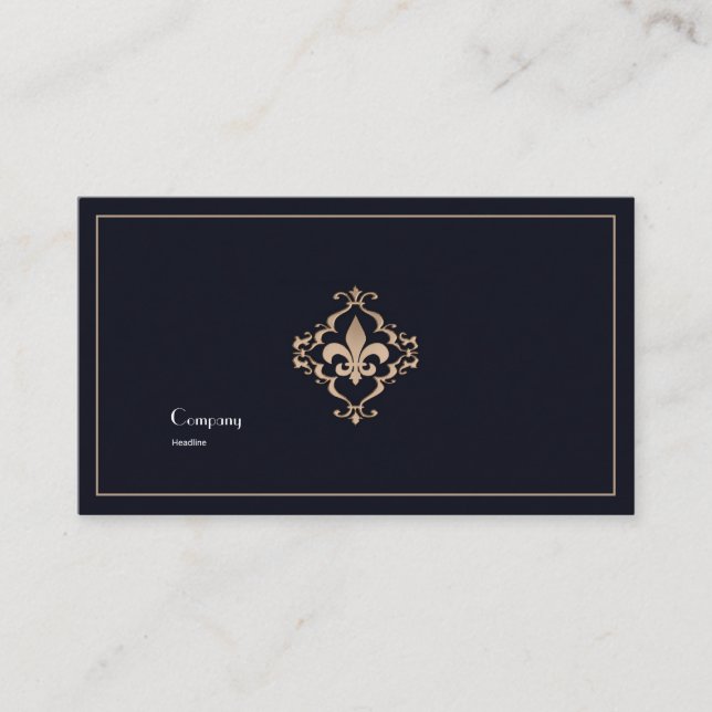 Fleur De Lis Business Card (Front)