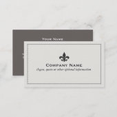 Fleur De Lis Business Card (Front/Back)