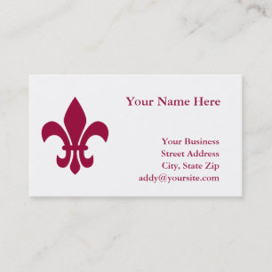 Fleur de Lis Business Card