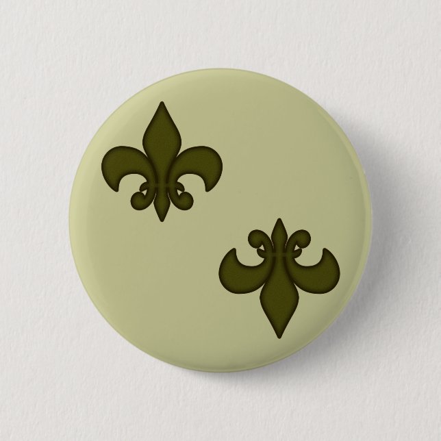 Fleur de Lis Button (Front)