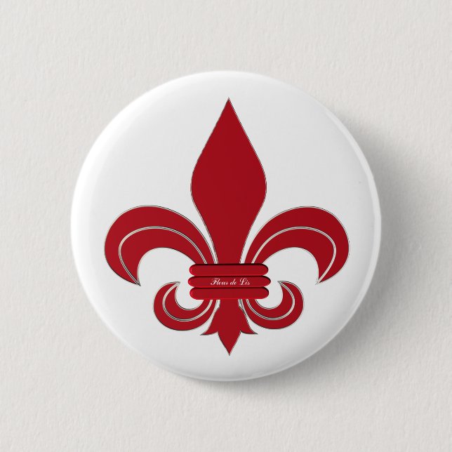 Fleur de Lis Button (Front)