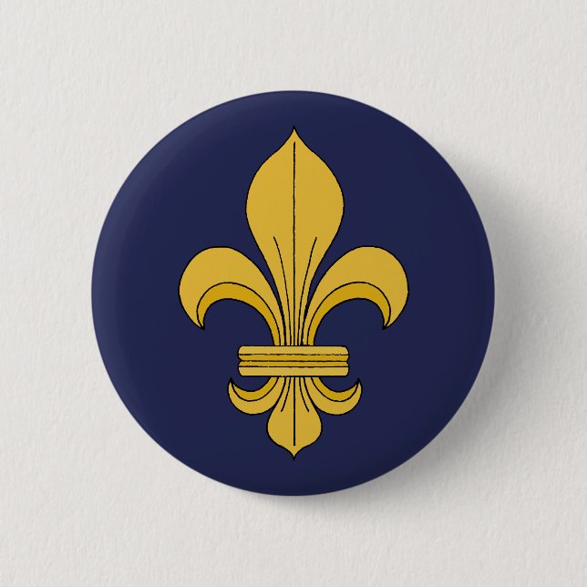 Fleur-de-lis Button (Front)