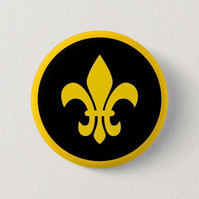 Fleur de Lis Button (Front)
