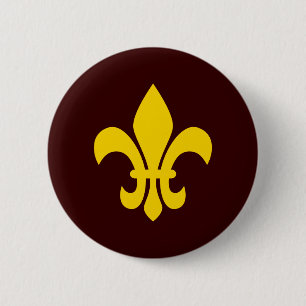 Fleur de Lis Button