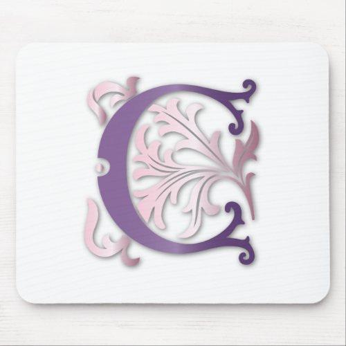 Fleur_de_lis C Monogram Mouse Pad