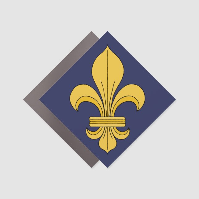 Fleur-de-lis Car Magnet (Front)