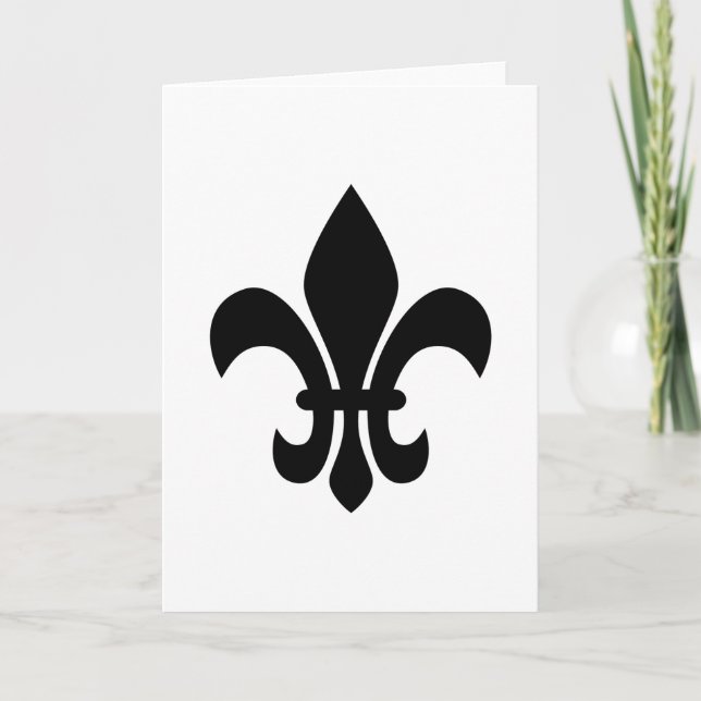 Fleur de Lis Card (Front)