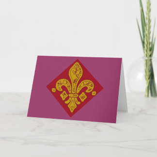 Fleur De Lis Card