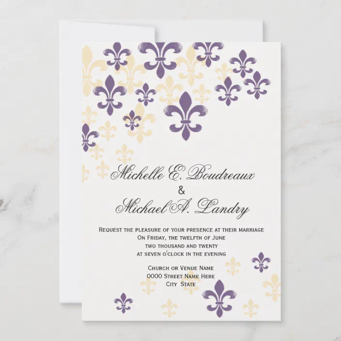 informal wedding invitation