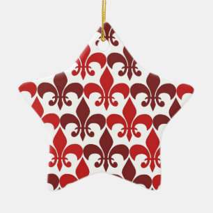 Fleur De Lis Ceramic Ornament