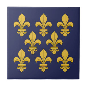 Fleur-de-lis Ceramic Tile
