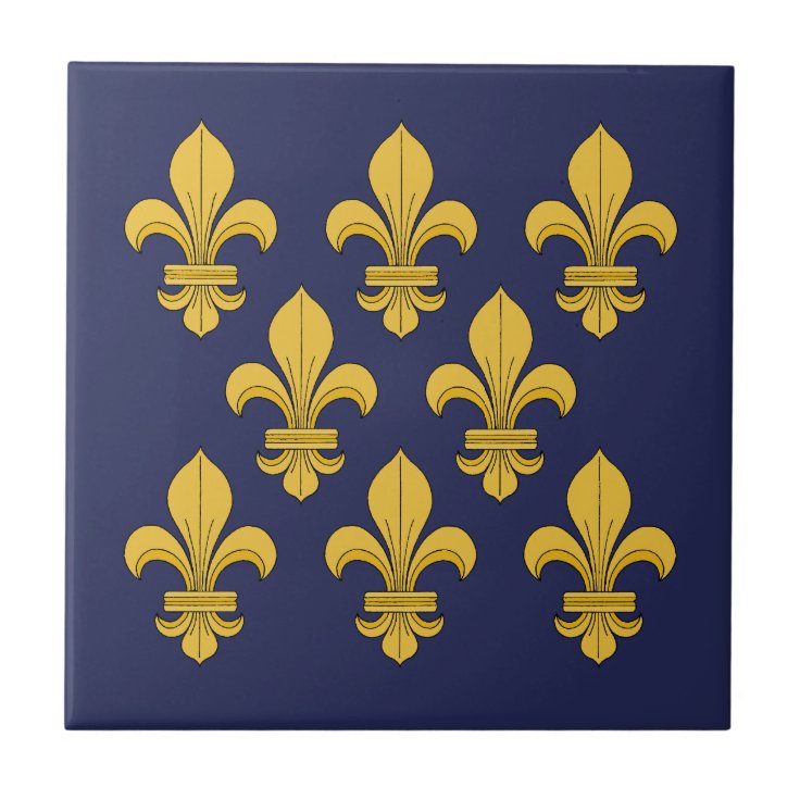 Fleur-de-lis Ceramic Tile | Zazzle