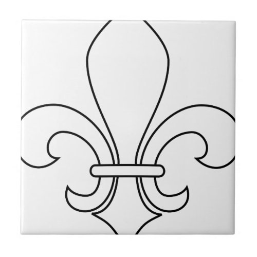 Fleur_de_lis Ceramic Tile