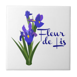 Fleur De Lis Ceramic Tile
